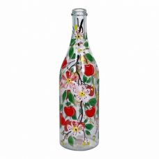 Купить Стеклянная бутылка 1 л «Вишня» с ручной росписью в Балаково