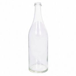 Стеклянная бутылка 1 л прозрачная