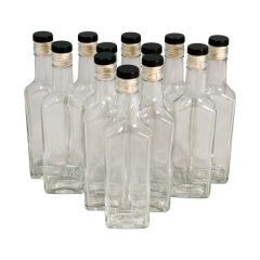 Комплект стеклянных бутылок «Ива» с пробкой 0,25 л (12 шт.)